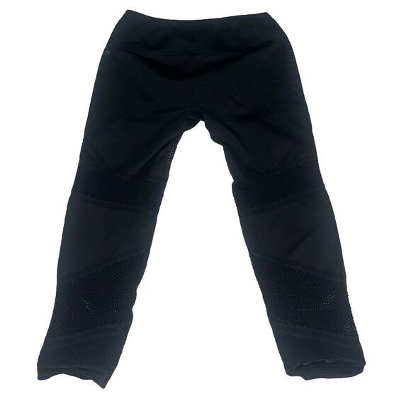 Fabletics Black High-Waisted Seamless Mesh Legging Women’s Size Large NWT - Picture 1 of 8